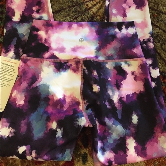 NWT Lululemon High Times Leggings Blooming Pixie Tights High Rise Rare - Picture 7 of 8